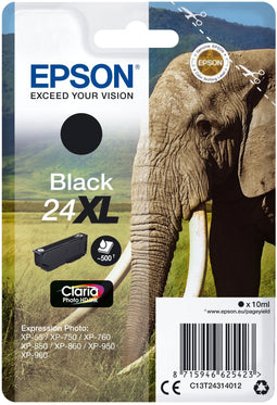 Epson Singlepack Black 24XL - Inktcartridge - Claria Photo HD - Zwart