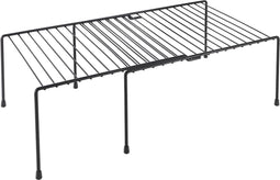 Metaltex - Adapto ruimtewinner - Keuken Organizer - Uitschuifbaar - Van 33 Tot 57 cm - Zwart