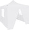 vidaXL - Partytent - met - 4 - zijwanden - inklapbaar - 2x2 - m - staal - wit