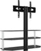 vidaXL - Tv-standaard - hoek - 3-laags - voor - 32-70 - inch - zwart - en - zilverkleur