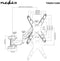 Nedis TVWM2732BK - Muurbeugel - Verstelbaar tot 30kg - Zwart