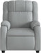 Fauteuil verstelbaar stof lichtgrijs
