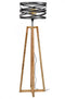 AnLi Style Vloerlamp twist houten kruisframe
