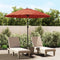 vidaXL - Parasol - met - aluminium - paal - 270 - cm - terracottakleurig