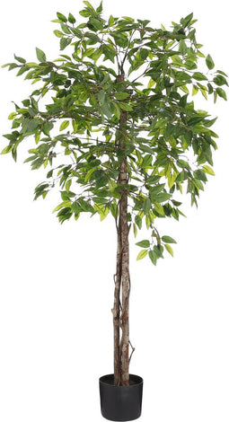 Mica Decorations Ficus Kunstplant in Bloempot - H150 x Ø50 cm - Groen