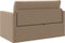 vidaXL - Vloersofa - Bed - 2-in-1 - Cappuccino - 124x71x78 - cm - Kunstleer
