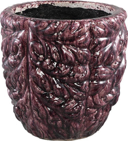 PTMD Janice Bloempot - 35 x 35 x 35 cm - Keramiek - Paars - Paars