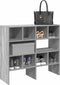 vidaXL - Schoenenrekken - 2 - st - stapelbaar - 89,5x30x40 - cm - grijs - sonoma - eiken