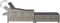 vidaXL - Ligbed - met - donkergrijs - kussen - poly - rattan - grijs
