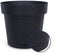 Waterreservepot - GARDEN ID Glamour - Antraciet 40 cm - Korrelig oppervlak - Binnen/buiten - Strak design.
