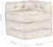 vidaXL - Poef - modulair - stof - beige