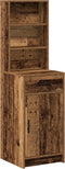 vidaXL - Hoge - kast - in - oud - hout - 40x41x135 - cm