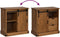 vidaXL - Dressoir - HALDEN - met - schuifdeur - 80x40x80 - cm - massief - hout