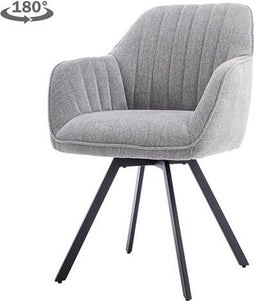 Tower living Bruno swivel armchair - fabric Nature 452 Blue grey