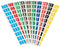 Code-tabs voor Jalema Secolor mappen 0-9 zelfklevend 300st