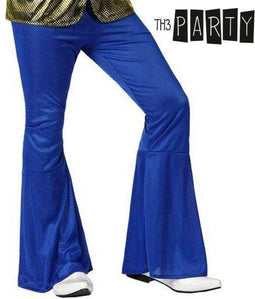 Donkerblauwe discobroek voor mannen - Verkleedkleding - Maat XS/S