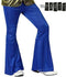 Donkerblauwe discobroek voor mannen - Verkleedkleding - Maat XS/S