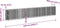vidaXL - Gabion - plantenbak - verhoogd - 610x50x100 - cm - gegalvaniseerd - ijzer