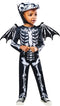 Rubies Skeleton Dragon Kinderkostuum - Jumpsuit met kopstuk vleugels en staart - Maat 3-4 Jaar (104)