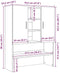 vidaXL - Wasmachinekast - 70,5x25,5x90 - cm - betongrijs