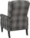 vidaXL Fauteuil stof grijs
