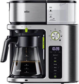 Braun KF 9170 SI - MultiServe Koffiezetapparaat - 7 koffiehoeveelheden 4 koffiesterktes - RVS/zwart