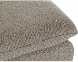 Voetensteun DKD Home Decor Bruin Zwart Polyester Ijzer (60 x 40 x 42 cm)