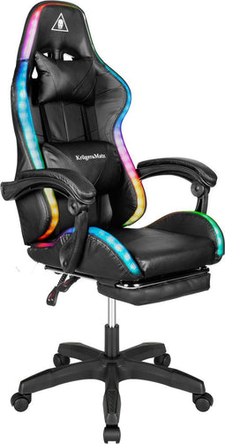 Krüger&Matz KM0790BLED - GX-150 gamingstoel - LED verlichting RGB - zwart