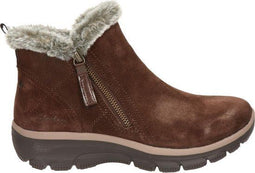 Skechers Easy Going-High Zip - Dames Laarzen - Maat 37 - Donkerbruin