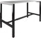 DOMINOBAS Sta Bureau - Domino Basic Sta Bureau 180 x 80 cm., hav/kl - wit frame