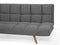 INGARO - Slaapbank 3-zits - Donkergrijs - Polyester