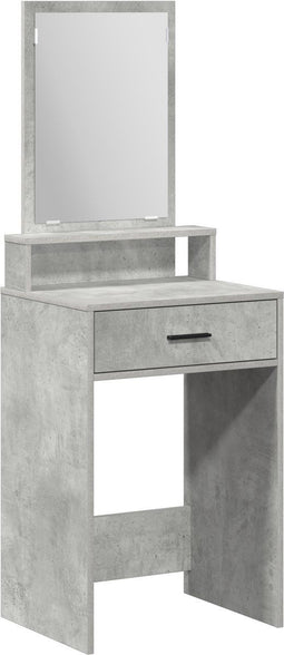 vidaXL - Kaptafel - met - lades, - Beton - Grijs, - 50x41x140 - cm
