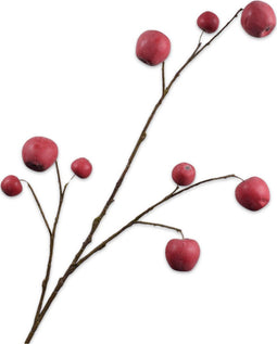 Silk-ka Kunstbloem-Zijden Bloem Appel Tak Rood-Roze 123 cm