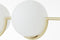 Brilliant Glint - Hanglamp 4-vlams D45 E14 40W - Hout/messing glas/metaal (niet inbegrepen)