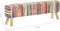 vidaXL - Bankje - 160 - cm - chindi - stof - meerkleurig