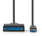 Nedis CCGB75100BK05 - SATA USB 3.2 Gen 1 Kabel - 30cm - Zwart