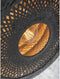 GOOD&MOJO Wandlamp Palawan - Zwart/Naturel - 105x60x55cm - Binnen Scandinavisch,Bohemian