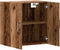 vidaXL - Wandkast - 60x31x60 - cm - bewerkt - hout - oud - houtkleurig