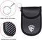 RFID Autosleutel Anti-diefstal Beschermhoes voor Keyless Entry Go Auto's - Dubbele laag RFID Carbon look - Zwart - Auto Sleutel Accessoires gadgets - Kado Cadeau man - vrouw