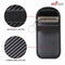 RFID Autosleutel Anti-diefstal Beschermhoes voor Keyless Entry Go Auto's - Dubbele laag RFID Carbon look - Zwart - Auto Sleutel Accessoires gadgets - Kado Cadeau man - vrouw