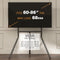 RFIVER - Easel TV Stand - Tripod Base - Height Adjustable - Max. VESA 600x400mm