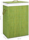 vidaXL - Wasmand - met - 1 - vak - bamboe - groen
