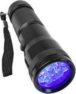 Berger & Schröter UV 395-400 nm Zaklamp werkt op batterijen UV-LED Met handlus 95 g