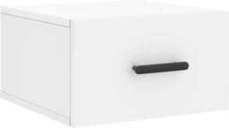 vidaXL - Nachtkastje - wandgemonteerd - 35x35x20 - cm - wit