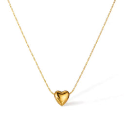 Sparkle14 - Ketting - Hart 5.5x6mm - Goud 14 karaat - 42-45 cm