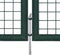 vidaXL - Tuinpoort - modern - hekwerk - 289 - x - 175 - cm - / - 306 - x - 225 - cm - (donkergroen)