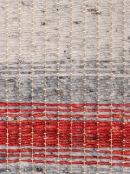 Varenna Red Vloerkleed - 170x240 - Rechthoek - Laagpolig,Structuur Tapijt - Industrieel - Grijs, Rood, Wit