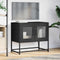 vidaXL - Tv-meubel - 68x39x60,5 - cm - koudgewalst - staal - zwart