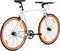 vidaXL - Fiets - met - vaste - versnelling - 700 - c - 51 - cm - wit - en - oranje