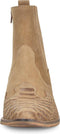 PS Poelman TARTOR - Dames Enkellaarzen - Beige Leer met Snake Print - Maat 37